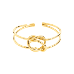 Anillo ajustable de acero bañado en oro de 14k, resistente al agua