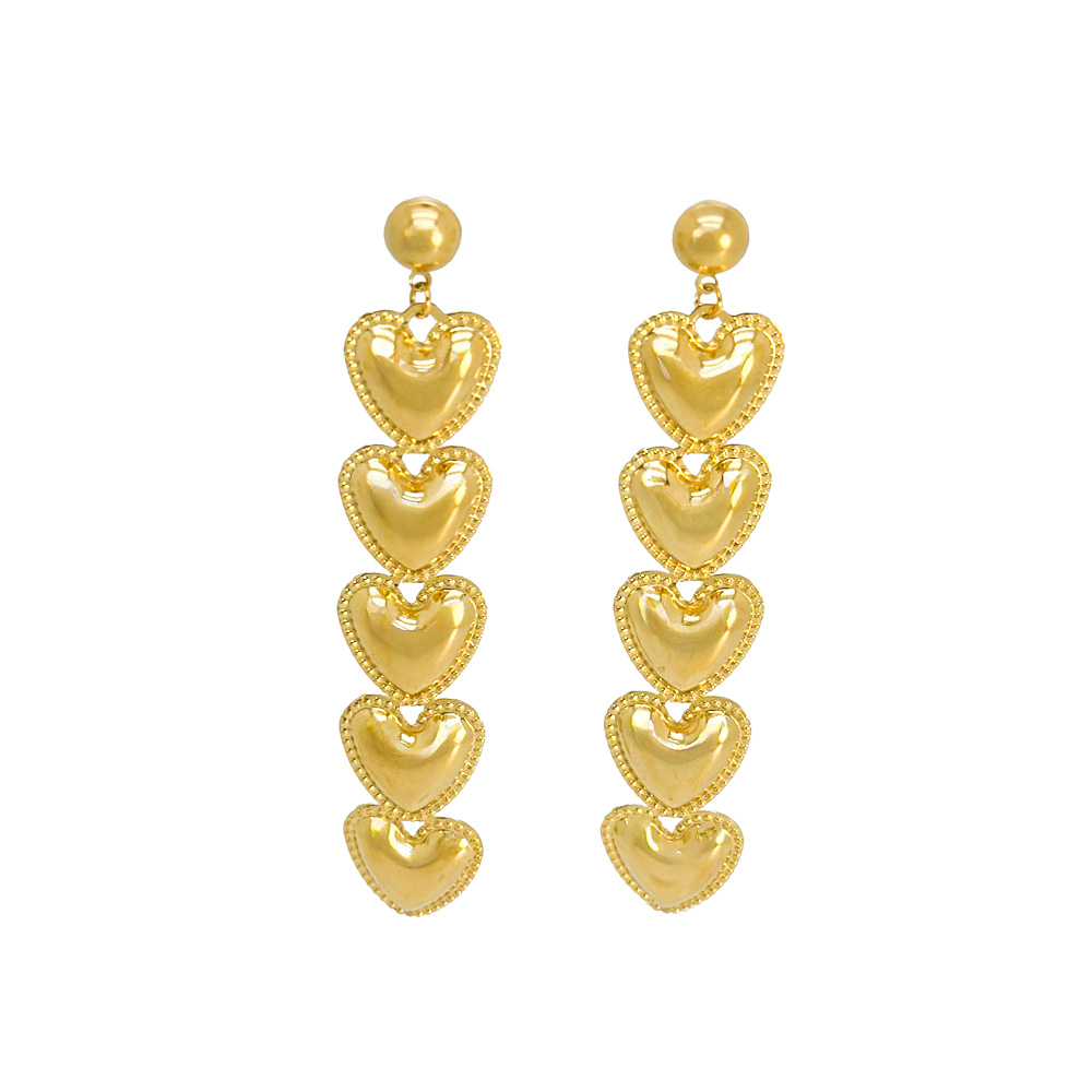 Pendientes Corazón Dorado