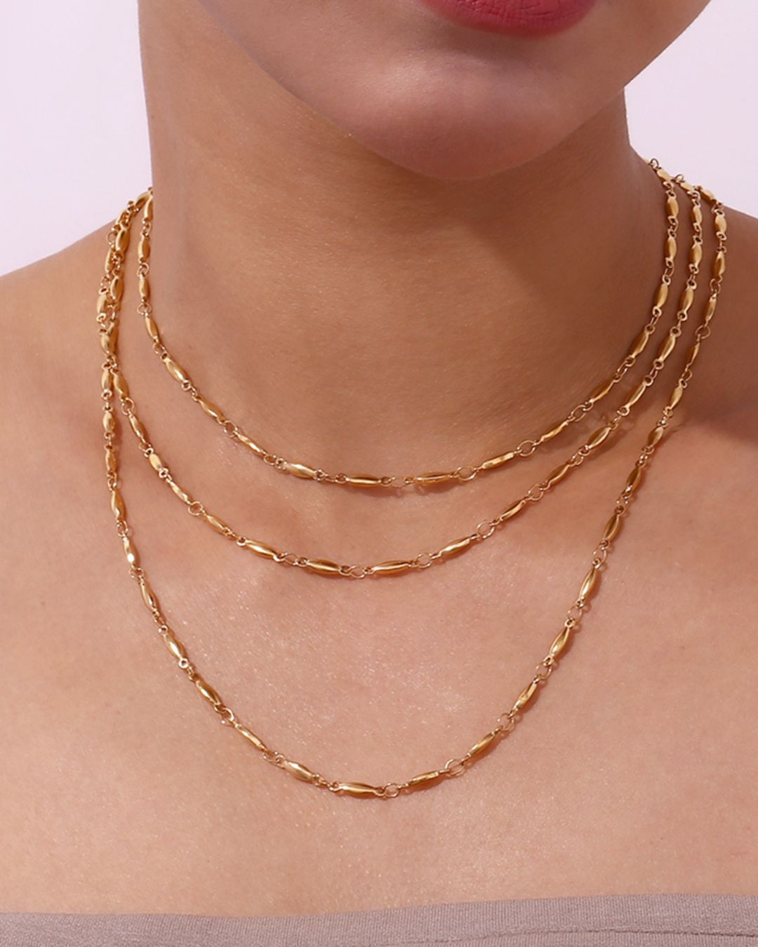 Colgante Cadena Ritmo Dorado - Imagen 2