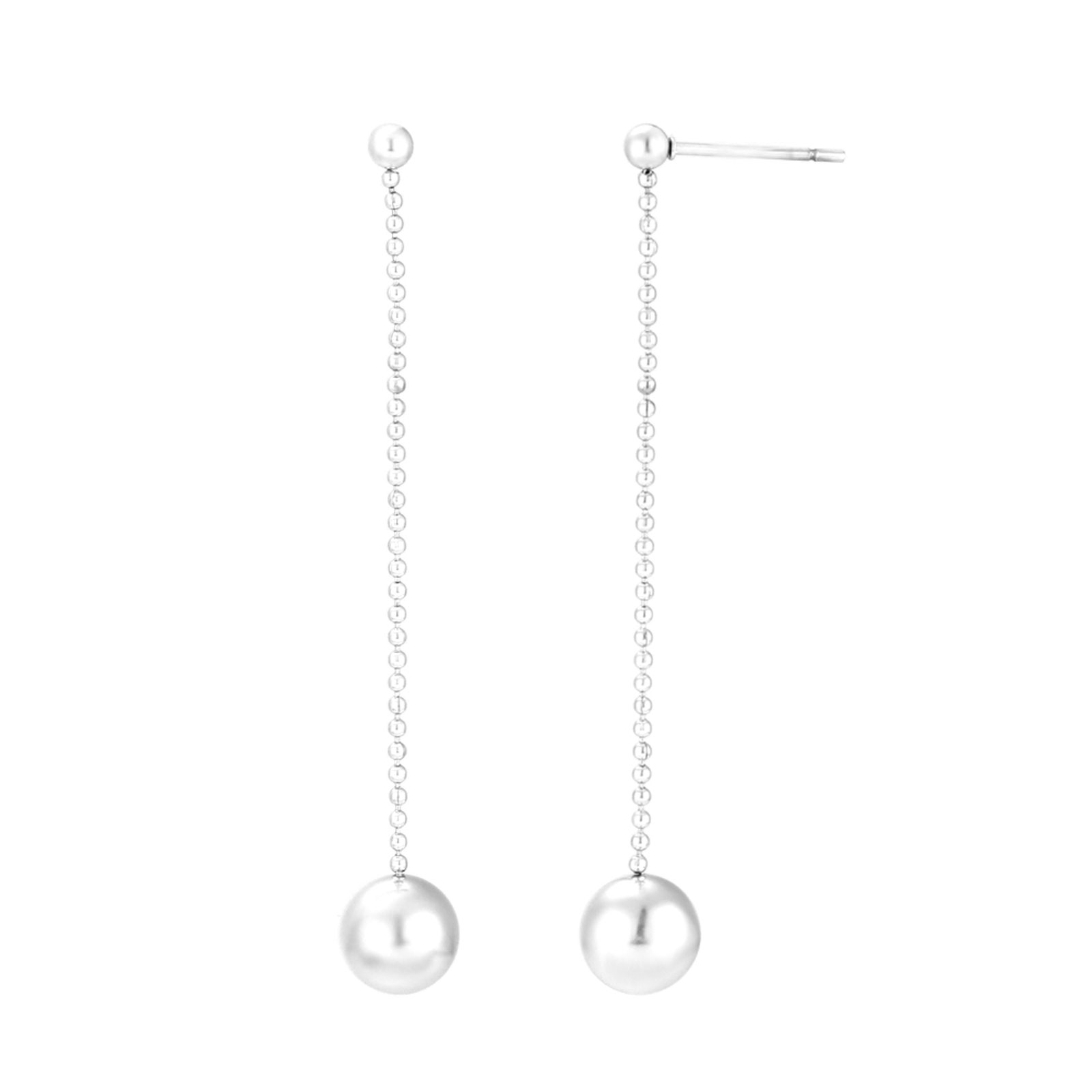 Pendiente Bola Plata